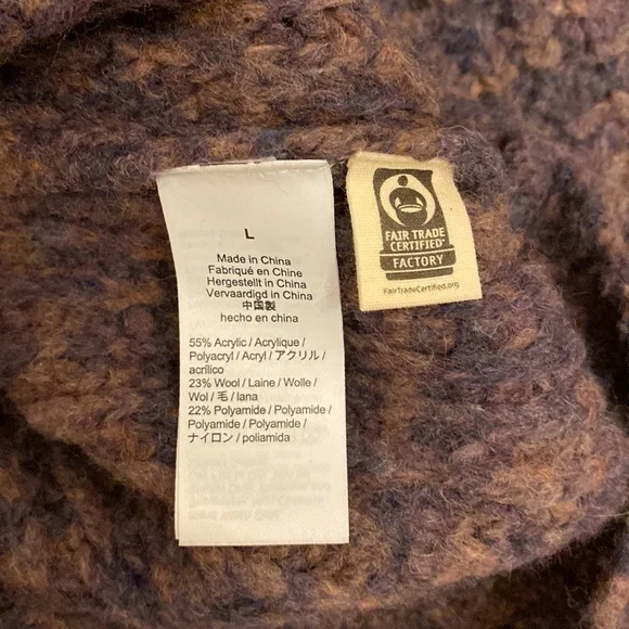 Madewell Purple Turtleneck Sweater - Picture 3 of 9